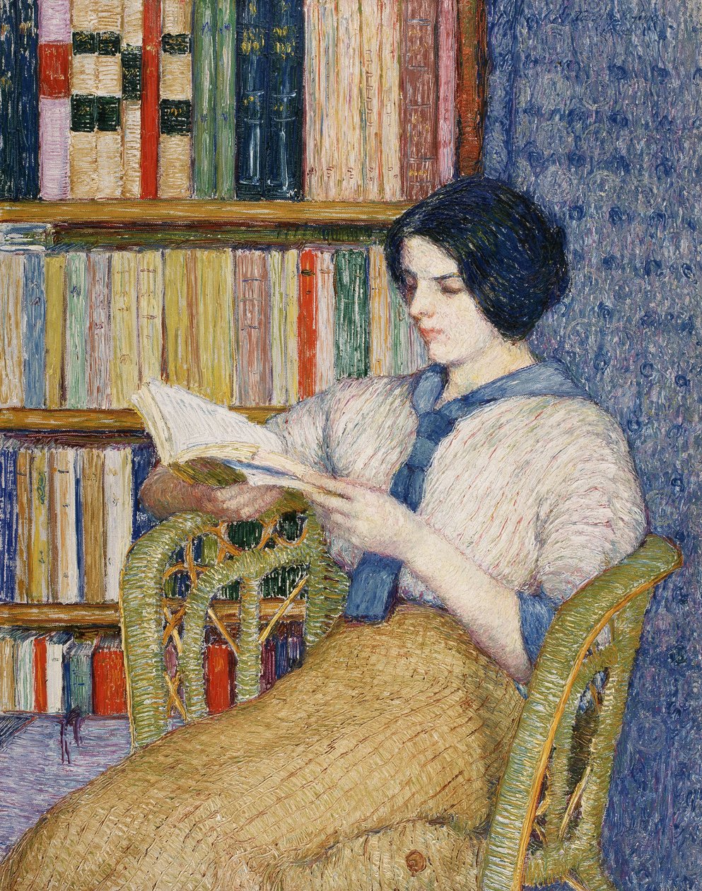 Woman Reading by Kojima Torajiro
