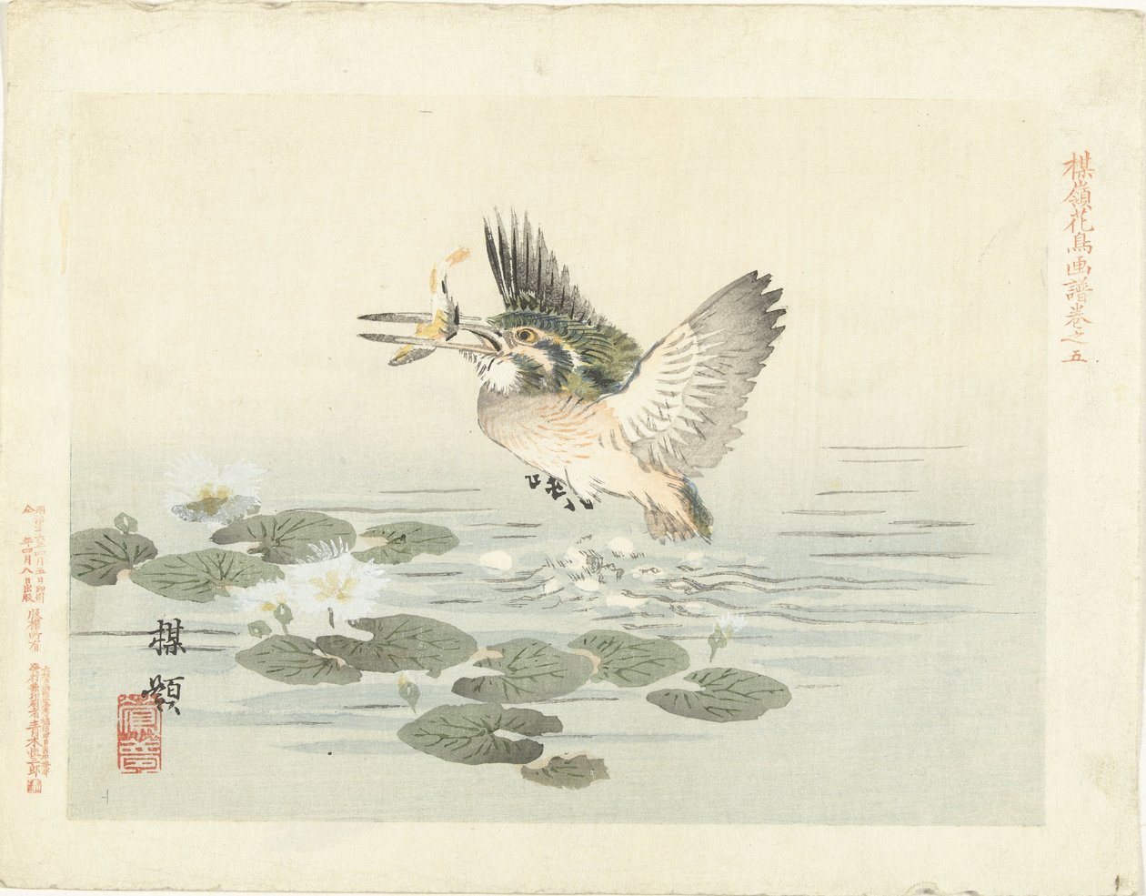 Kingfisher by Kono Bairei