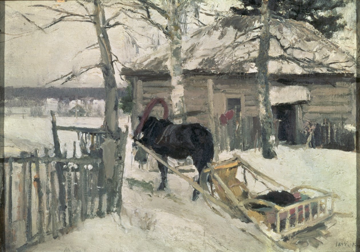 Winter by Konstantin Alekseevich Korovin
