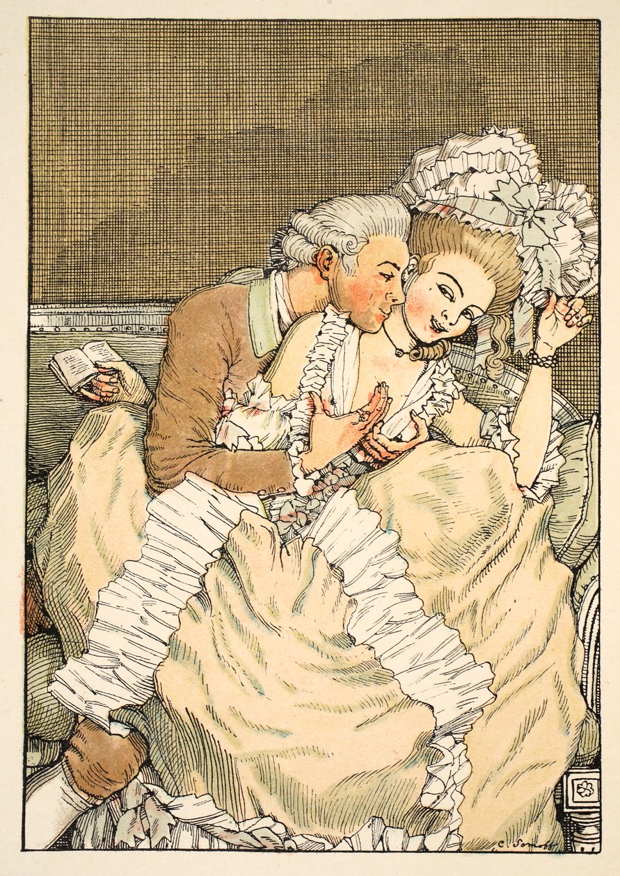 The Pressing Lover by Konstantin Andreevic Somov