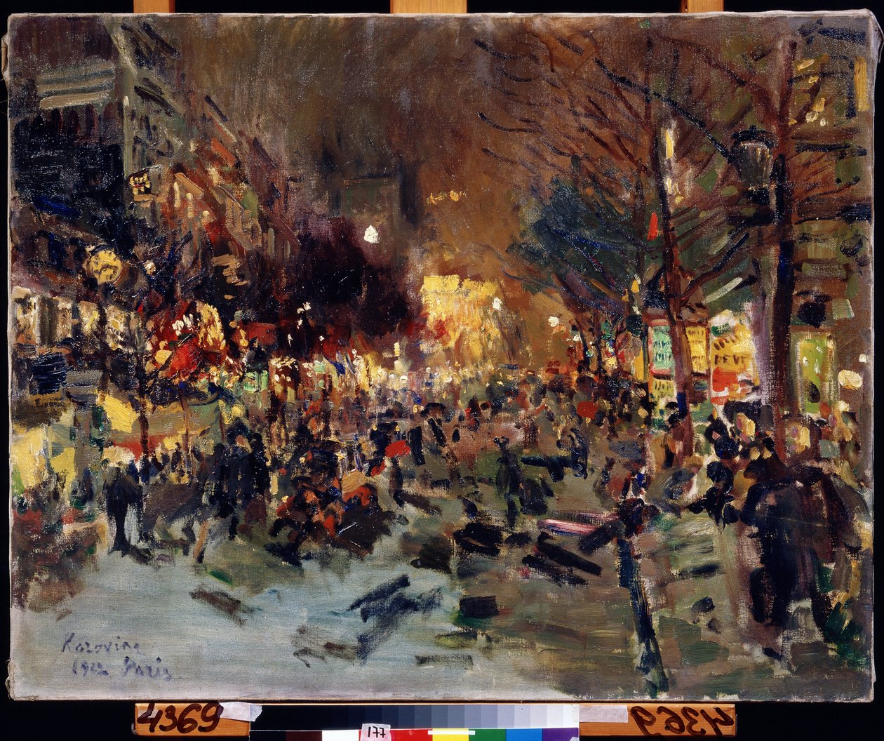 Boulevard in Paris by Konstantin Alekseevich Korovin