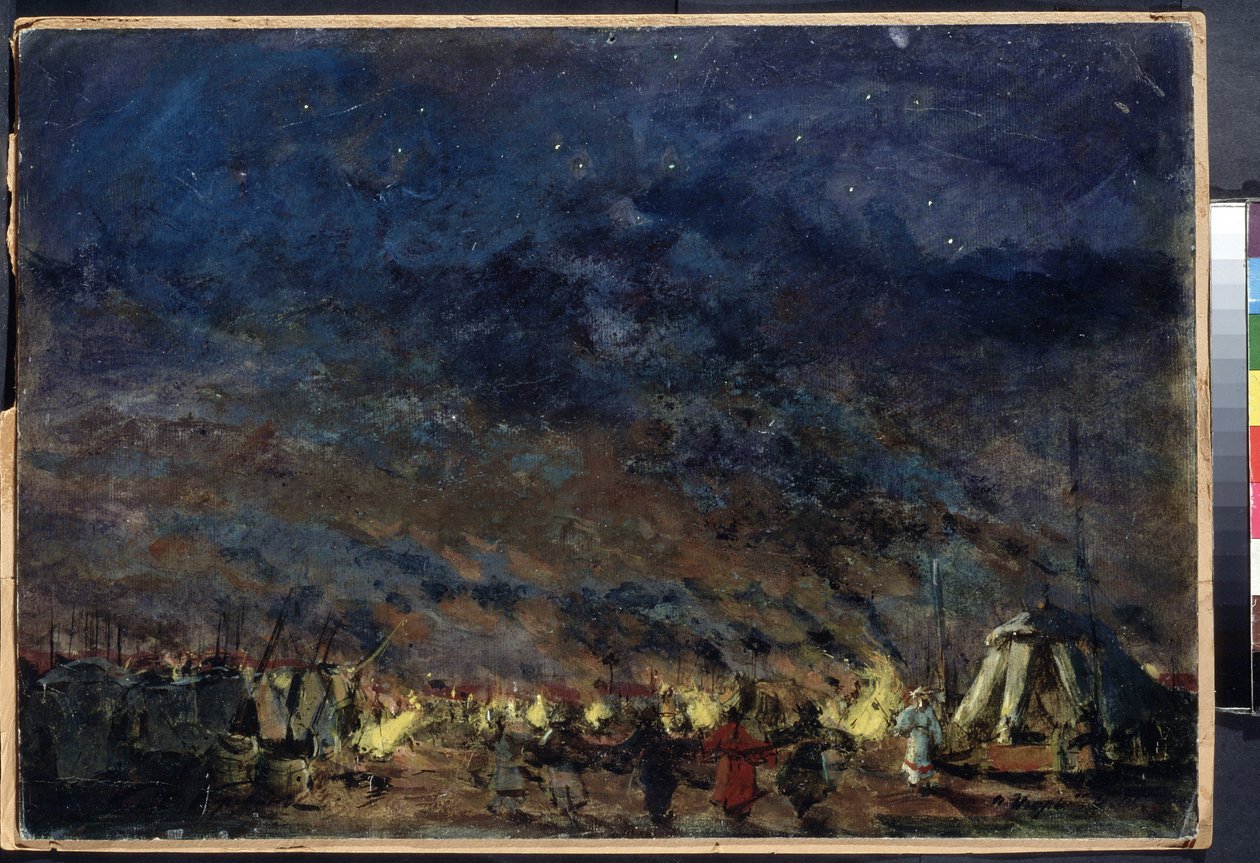 The Polovtsian Camp - Stage Design for the Opera Prince Igor by Alexander Borodin by Konstantin Alekseevich Korovin
