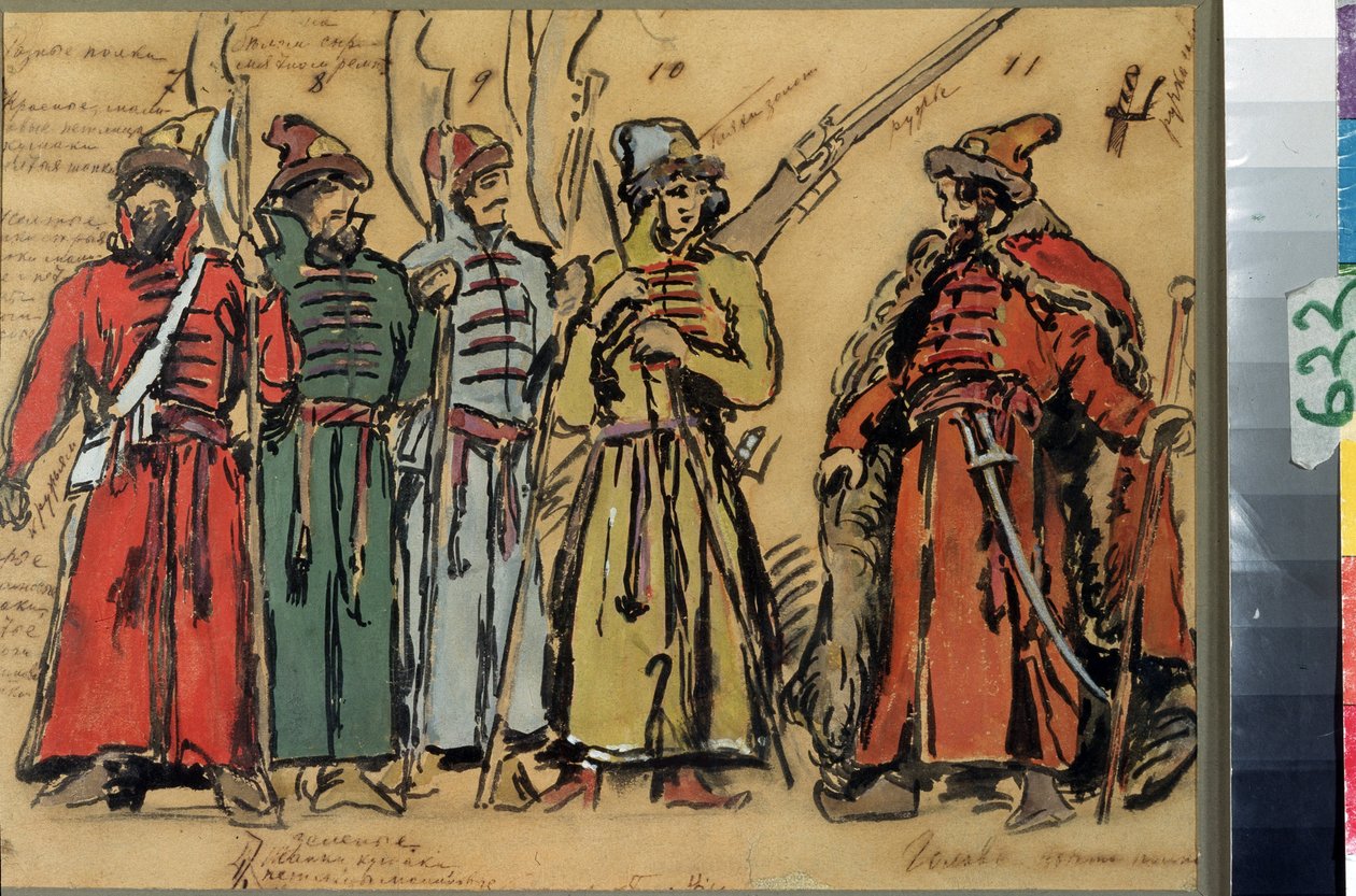 Costume Design for the Opera Khovanshchina by M. Musorgsky by Konstantin Alekseevich Korovin