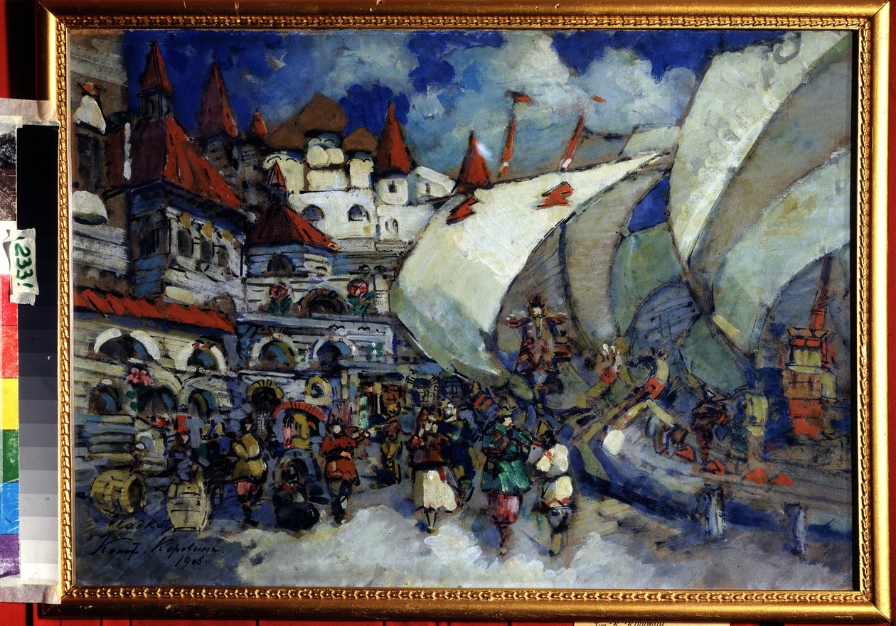Stage Design for the Opera Sadko by N. Rimsky-Korsakov by Konstantin Alekseevich Korovin