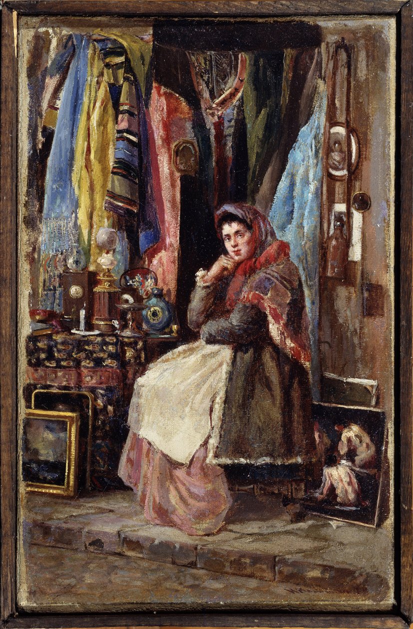 Curiosity Shop by Konstantin Egorovich Makovsky