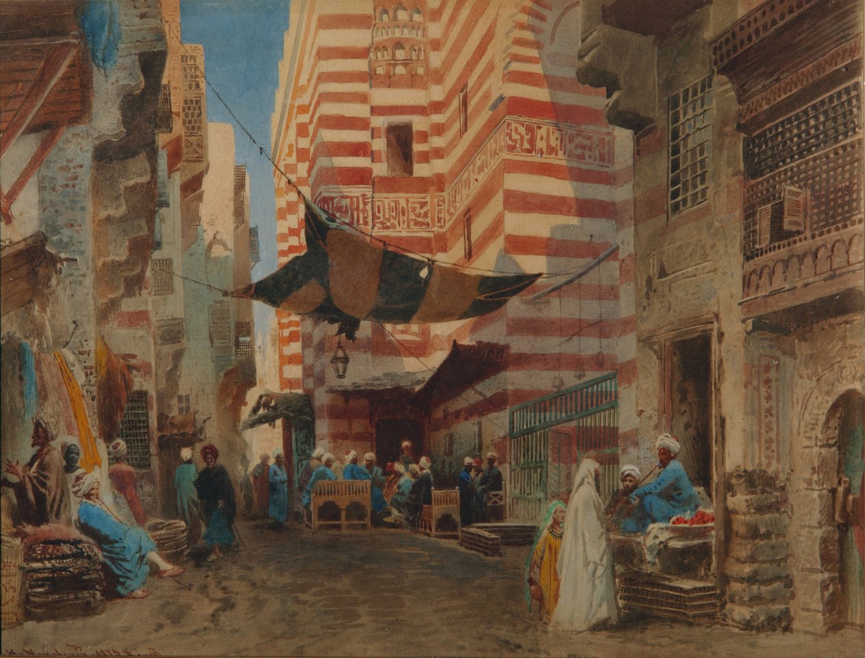 On the Street of Cairo, 1873 by Konstantin Egorovich Makovsky