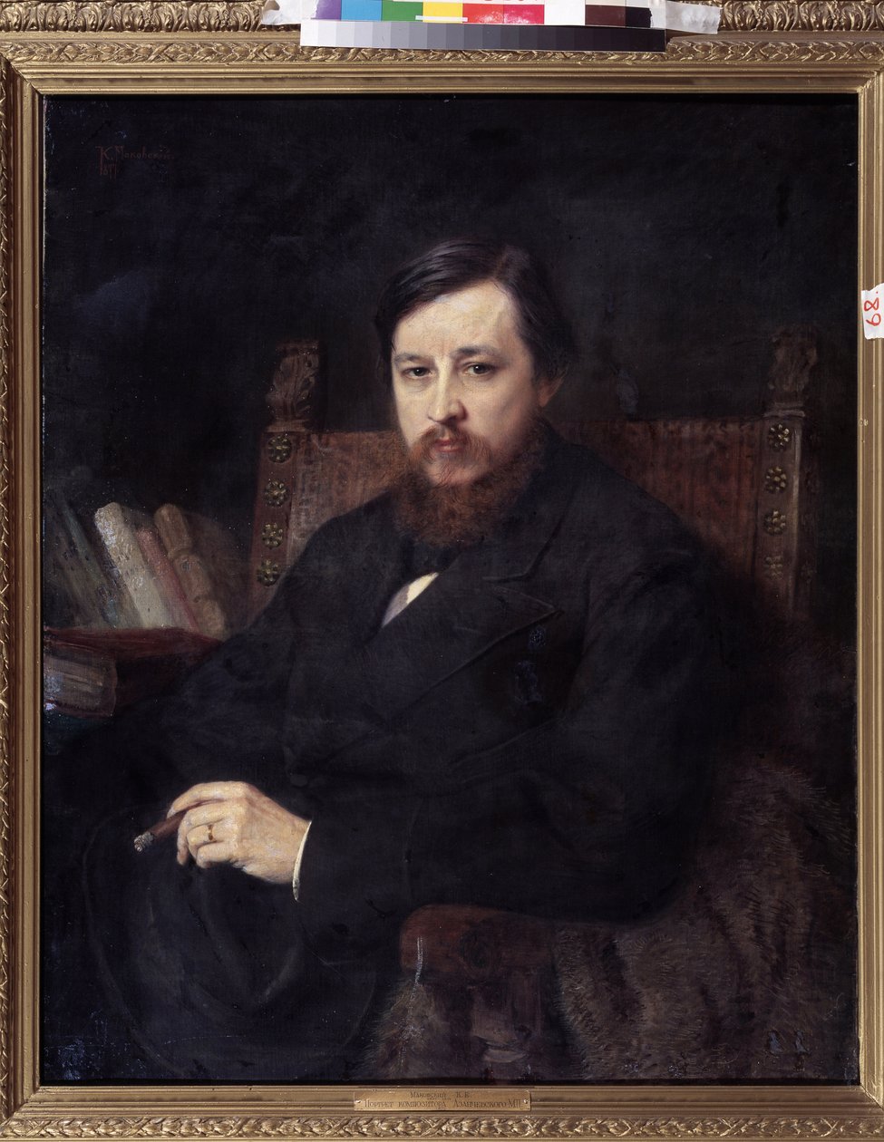 Portrait of the Composer Mikhail P. Azanchevsky by Konstantin Egorovich Makovsky