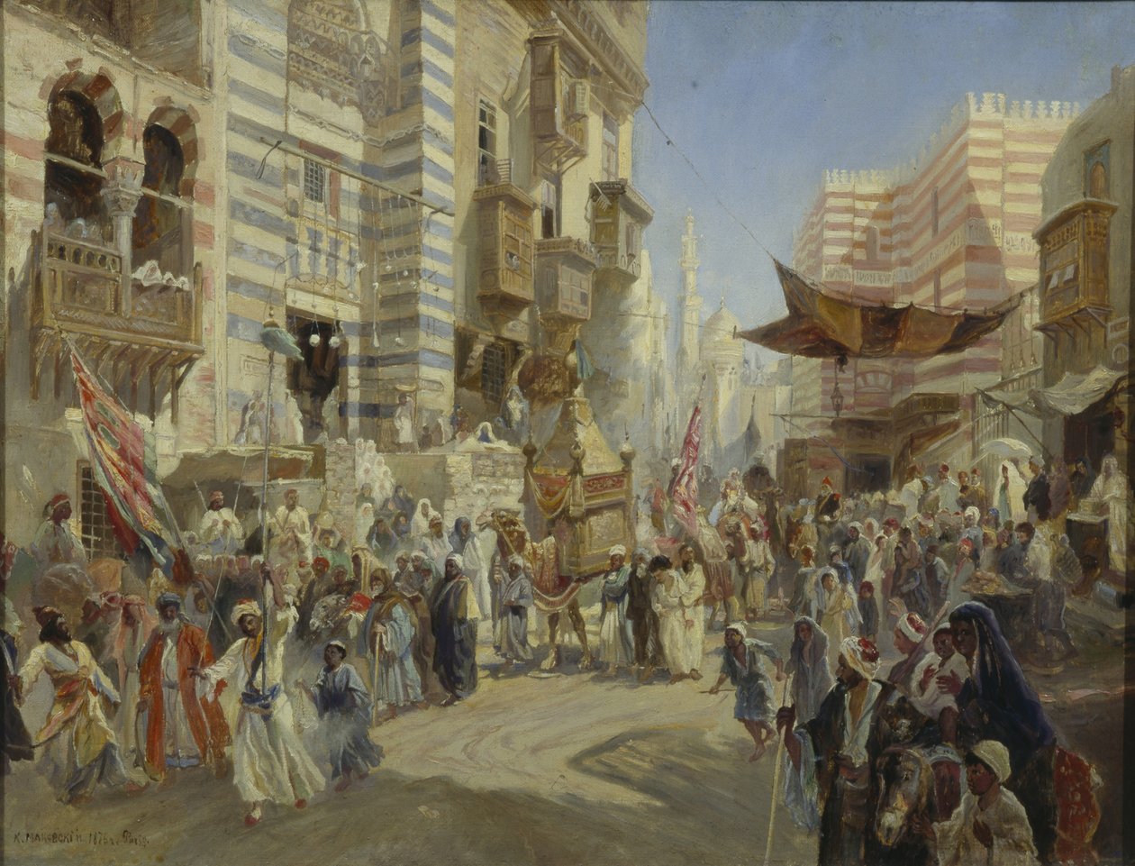 The Handing Over of the Sacred Carpet in Cairo by Konstantin Egorovich Makovsky
