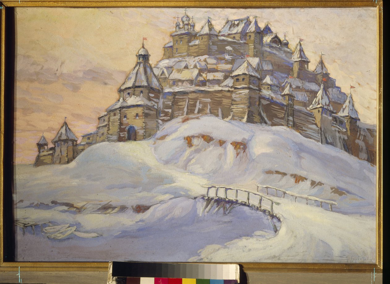 Fortress of Ancient Russia. Fortified Wooden Town in Ukraine During the Middle Ages by Konstantin Ivanovich Gorbatov