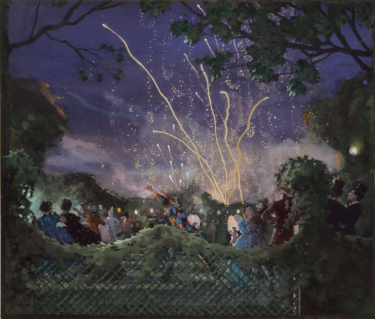 Fireworks, 1929 by Konstantin Somov