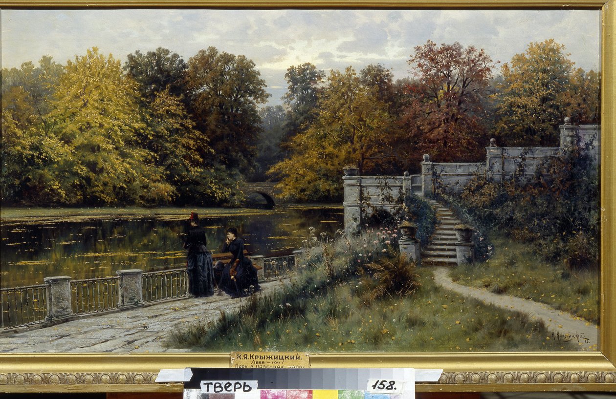 The Lazienki Park (Warsaw, Poland) by Konstantin Yakovlevich Kryzhitsky