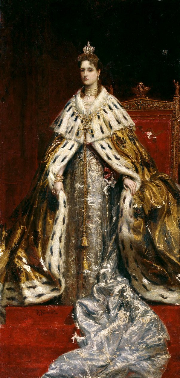 Portrait of Empress Alexandra Fyodorovna of Russia, 1890s by Konstantin Yegorovich Makovsky