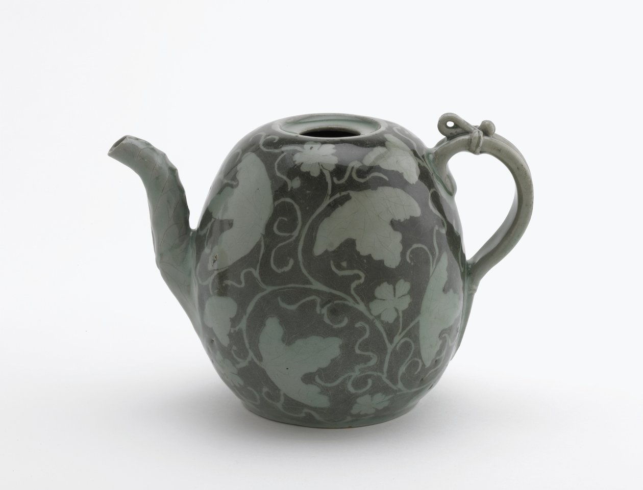 Wine ewer in the form of a melon, Koryo period, second half of 12th century by Korean School