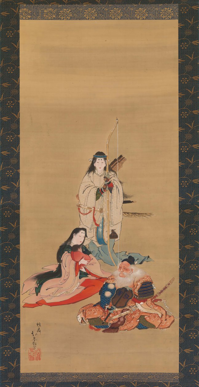 The Legendary Empress Jingu, mid-19th century by Kosai Hokushin