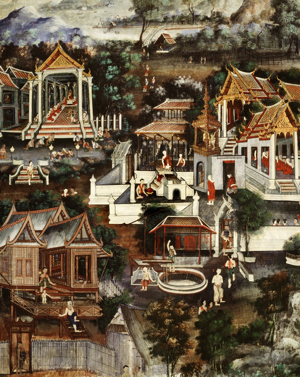 Monastic life by Krua Inkhong