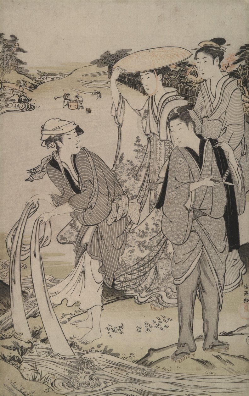 Tamagawa at Province of Musashi from the Six Jewel Rivers by Kubo Shunman