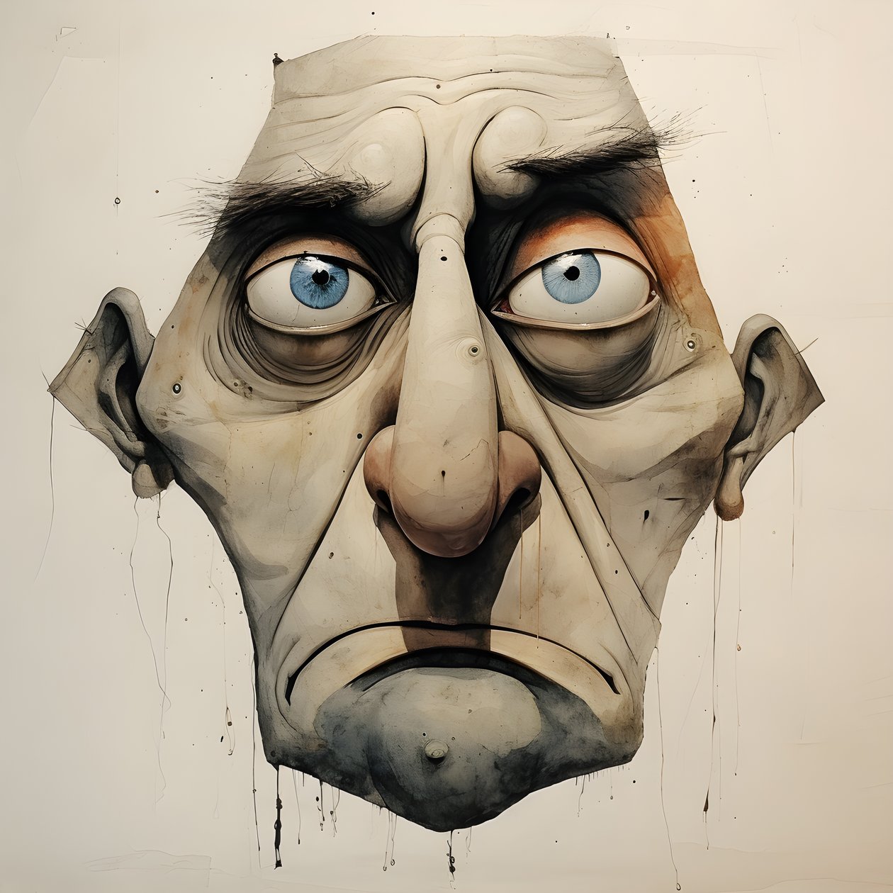 200 Years Old Giant Cute Ogre Face 3 by Kurt Heppke