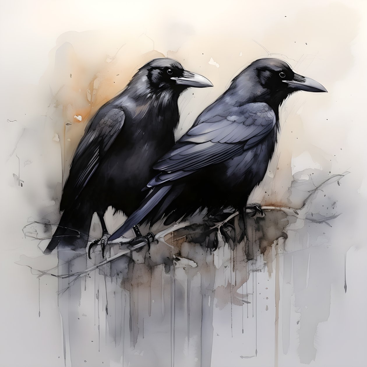 View of 2 Anatomically Correct Ravens 1 by Kurt Heppke