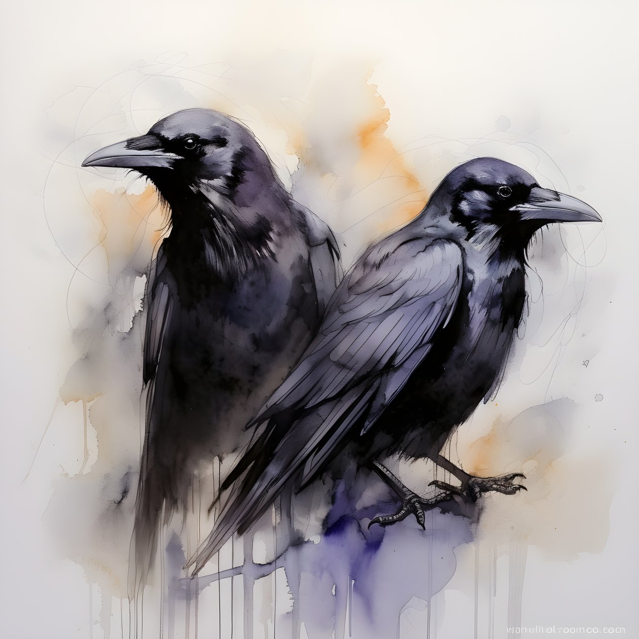 View of 2 Anatomically Correct Ravens 3 by Kurt Heppke