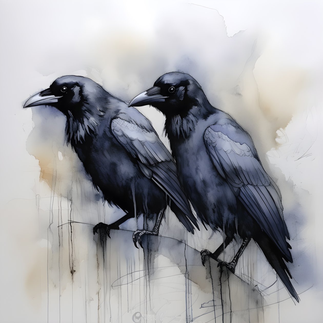 View of 2 Anatomically Correct Ravens 4 by Kurt Heppke