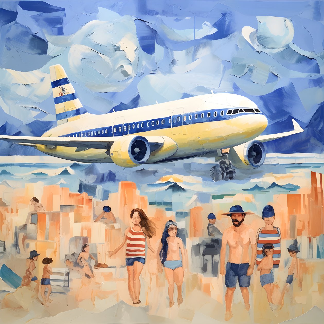 Riding in the Airplane, Poor Animals, Sand Dune in the Distance 3 by Kurt Heppke