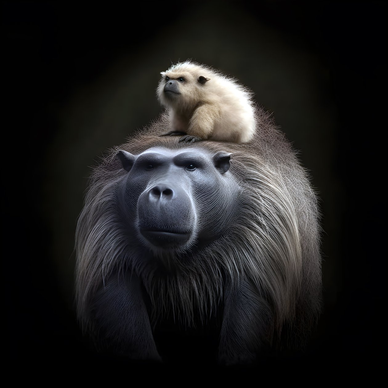 Capybara Mixed with a Silverback Gorilla 2 by Kurt Heppke
