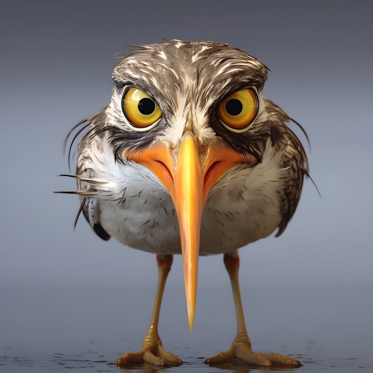 A Sandpiper Holds a Fish 4 by Kurt Heppke