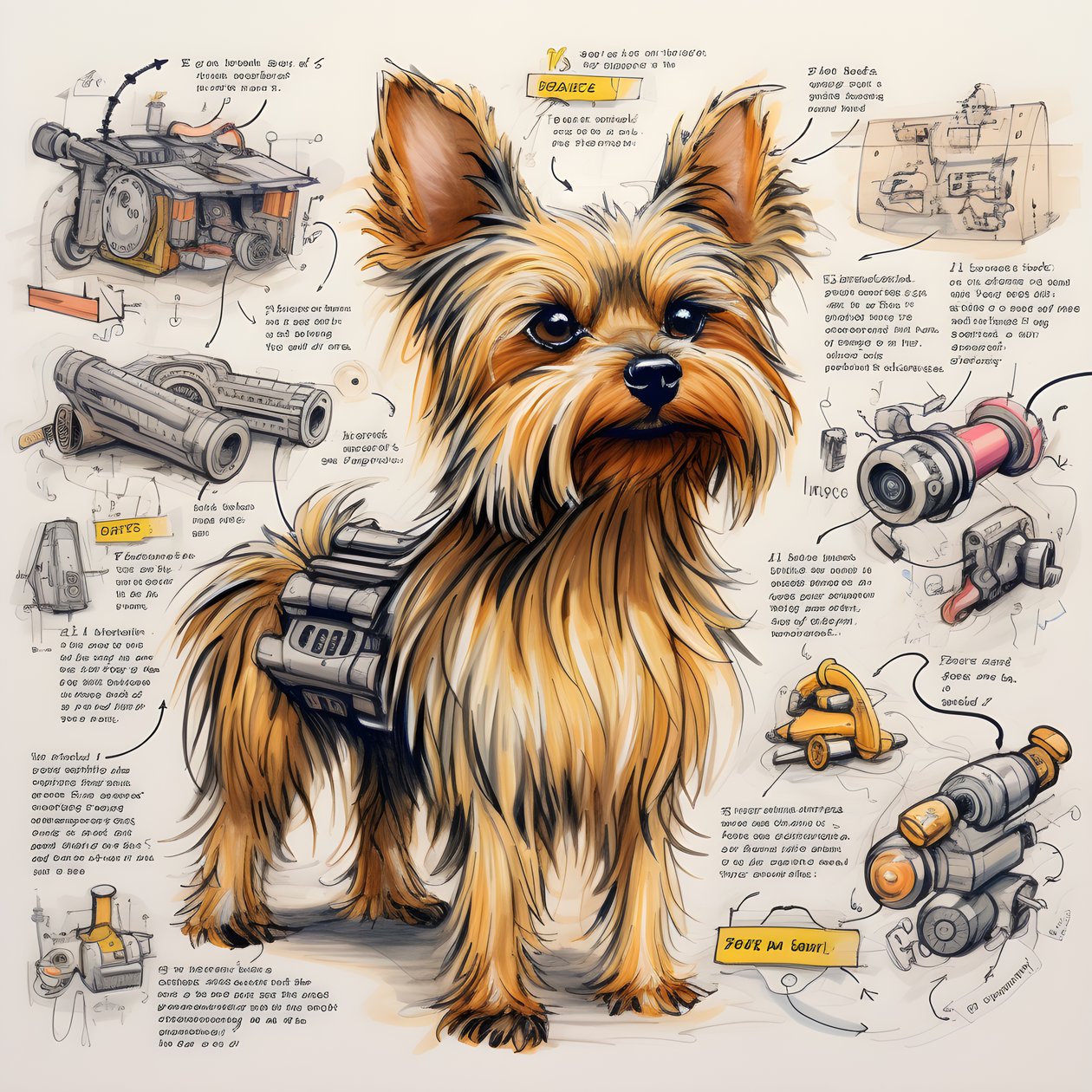 An Explanation for a Mechanical Yorkie Dog 3 by Kurt Heppke