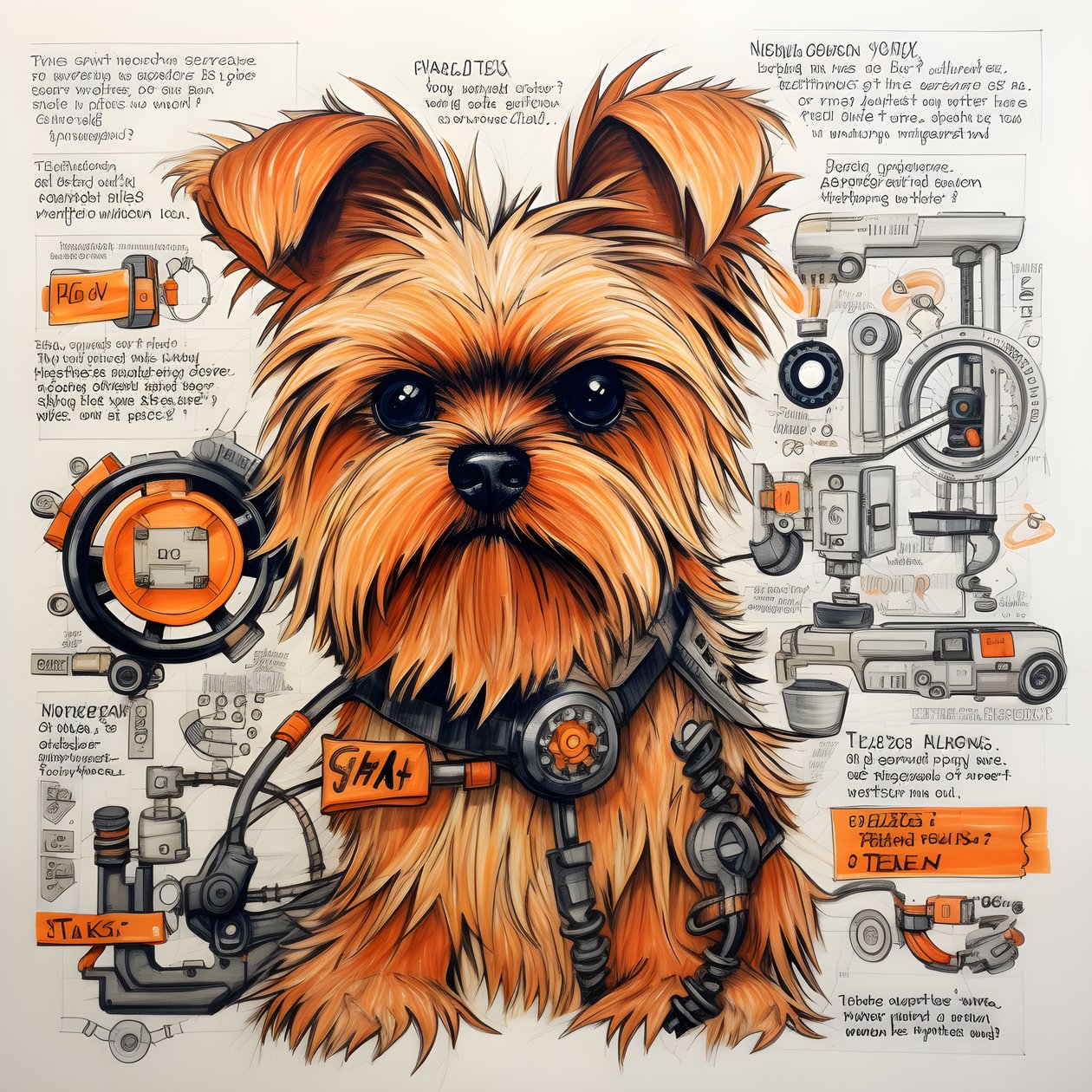 An Explanation for a Mechanical Yorkie Dog 4 by Kurt Heppke