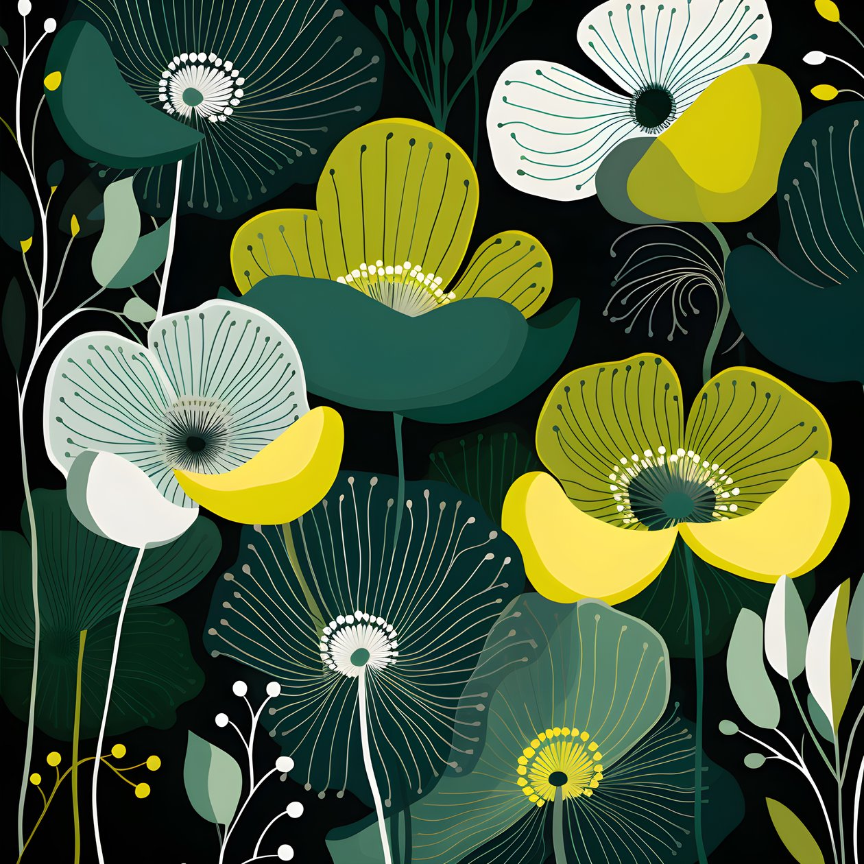 Contemporary Abstract Forms Marimekko 4 by Kurt Heppke
