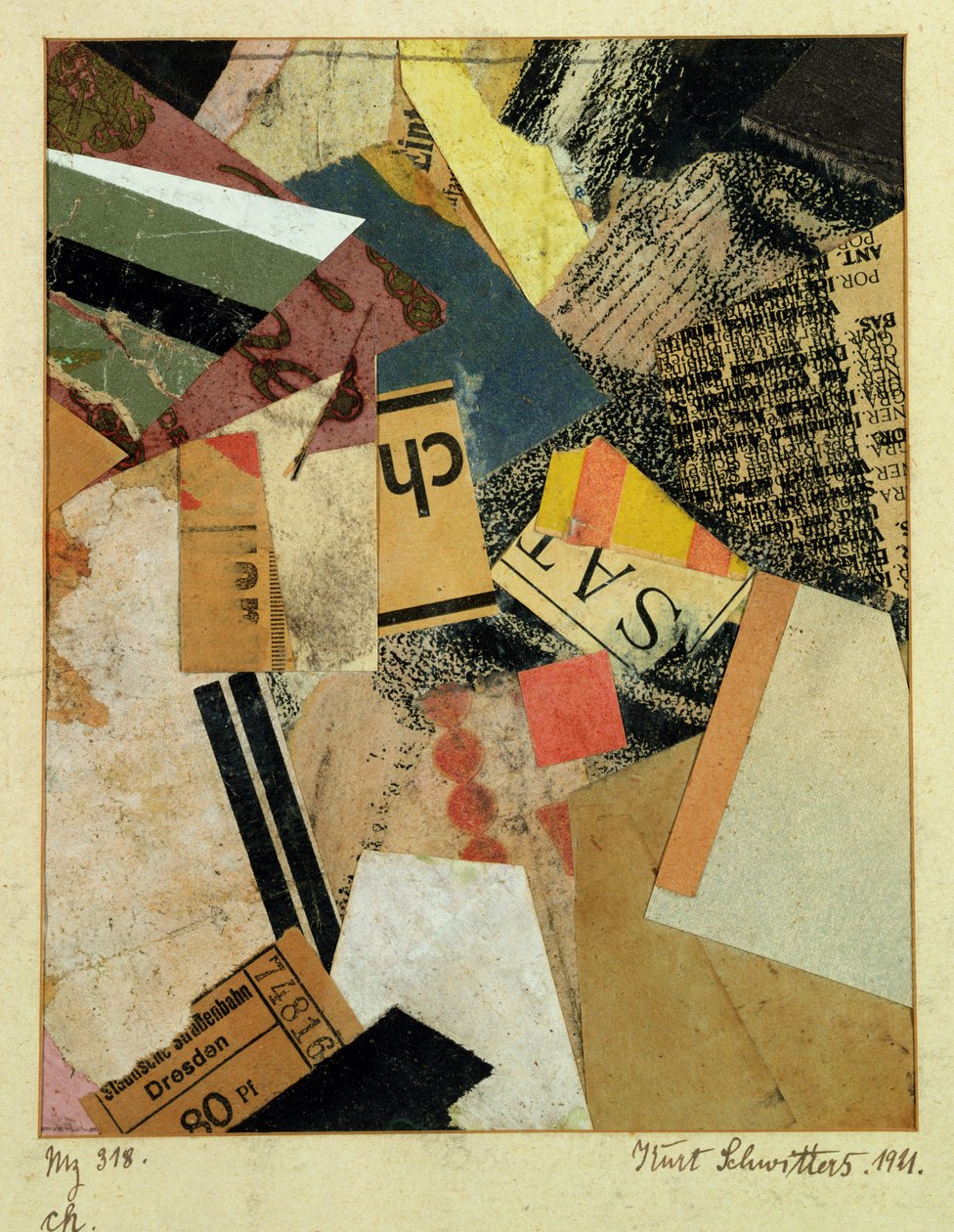 MZ 318 CH. by Kurt Schwitters
