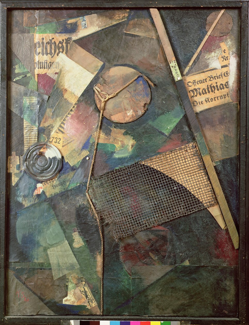 Merzbild by Kurt Schwitters: High-quality fine art print