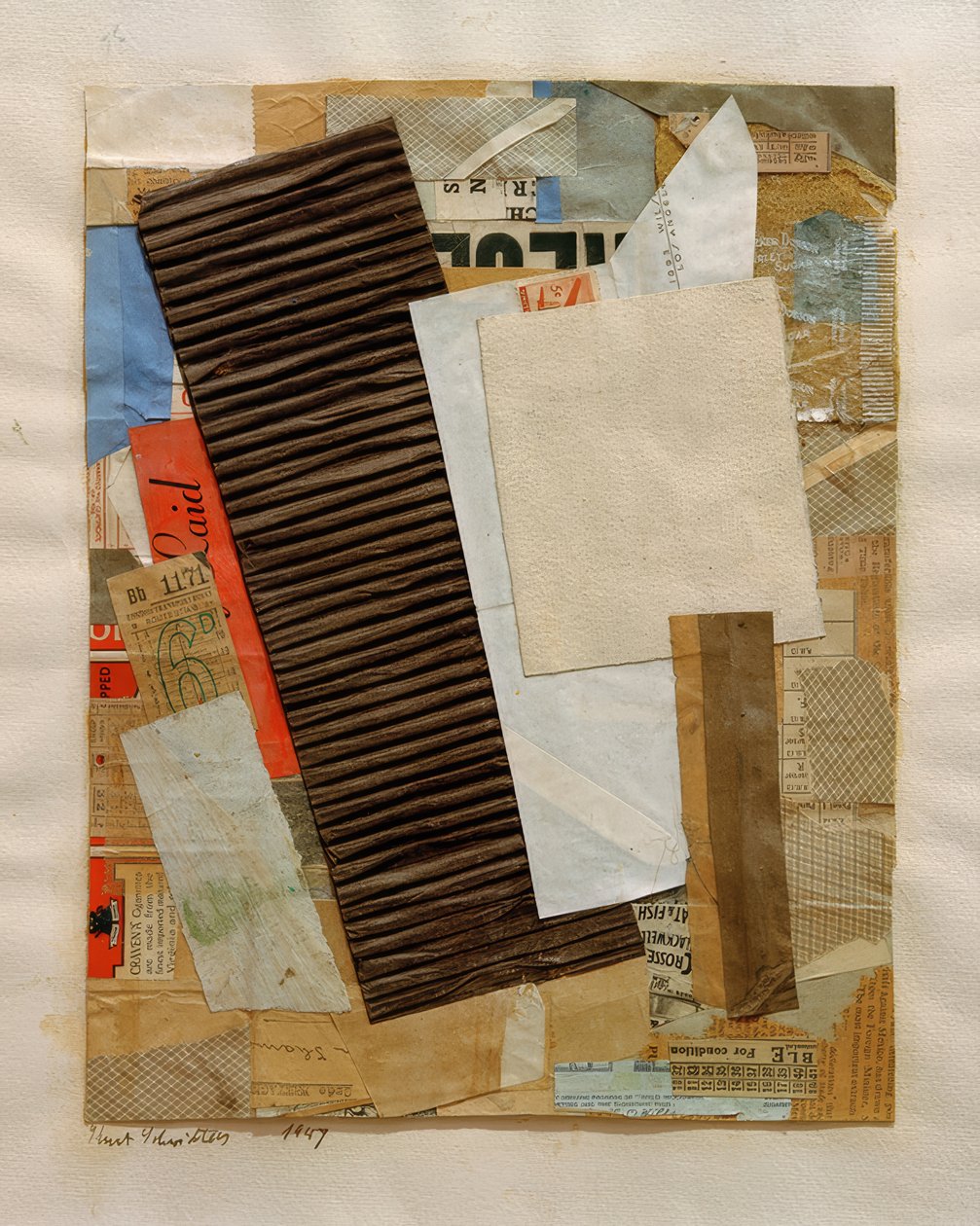 Untitled (6 D) by Kurt Schwitters