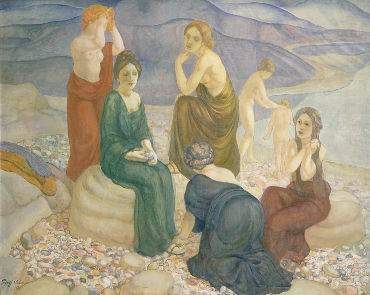 Evening, 1908 by Kuzma Sergeevich Petrov Vodkin