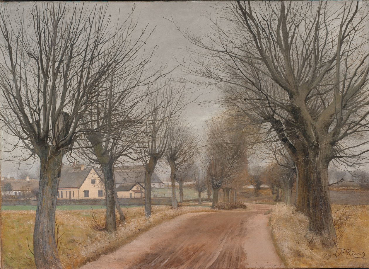 A Road near Vinderød, Zealand by Laurits Andersen Ring