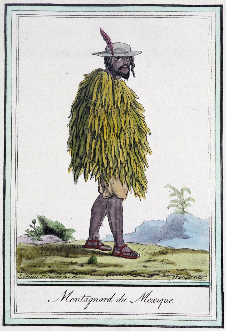 Montagnard of Mexico - in Encyclopedia of Travels by J. Grasset St Sauveur, ed. Paris by L.F. Labrousse
