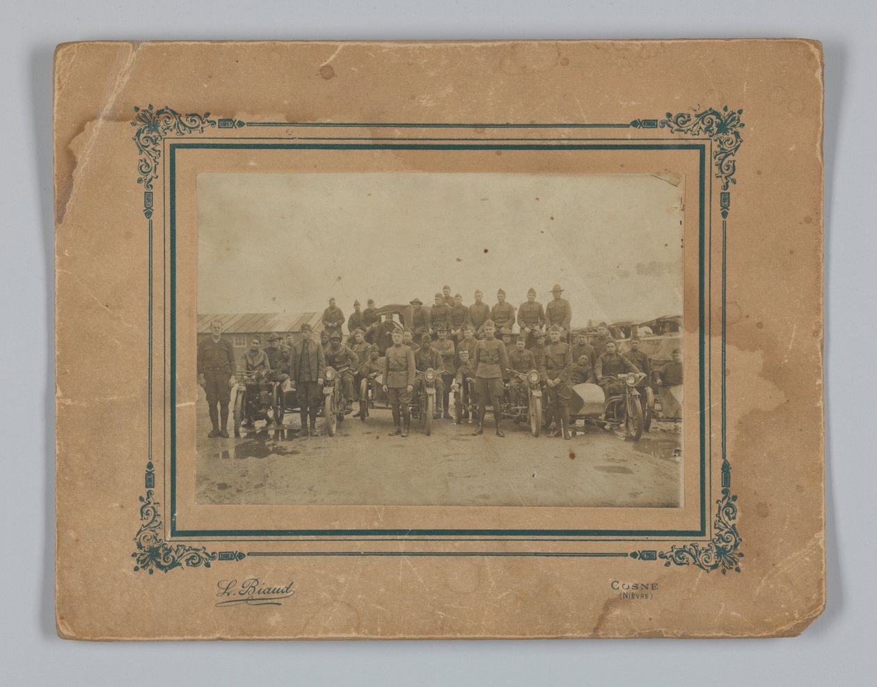 Photograph of integrated American Expeditionary Forces in France by L. Biaud