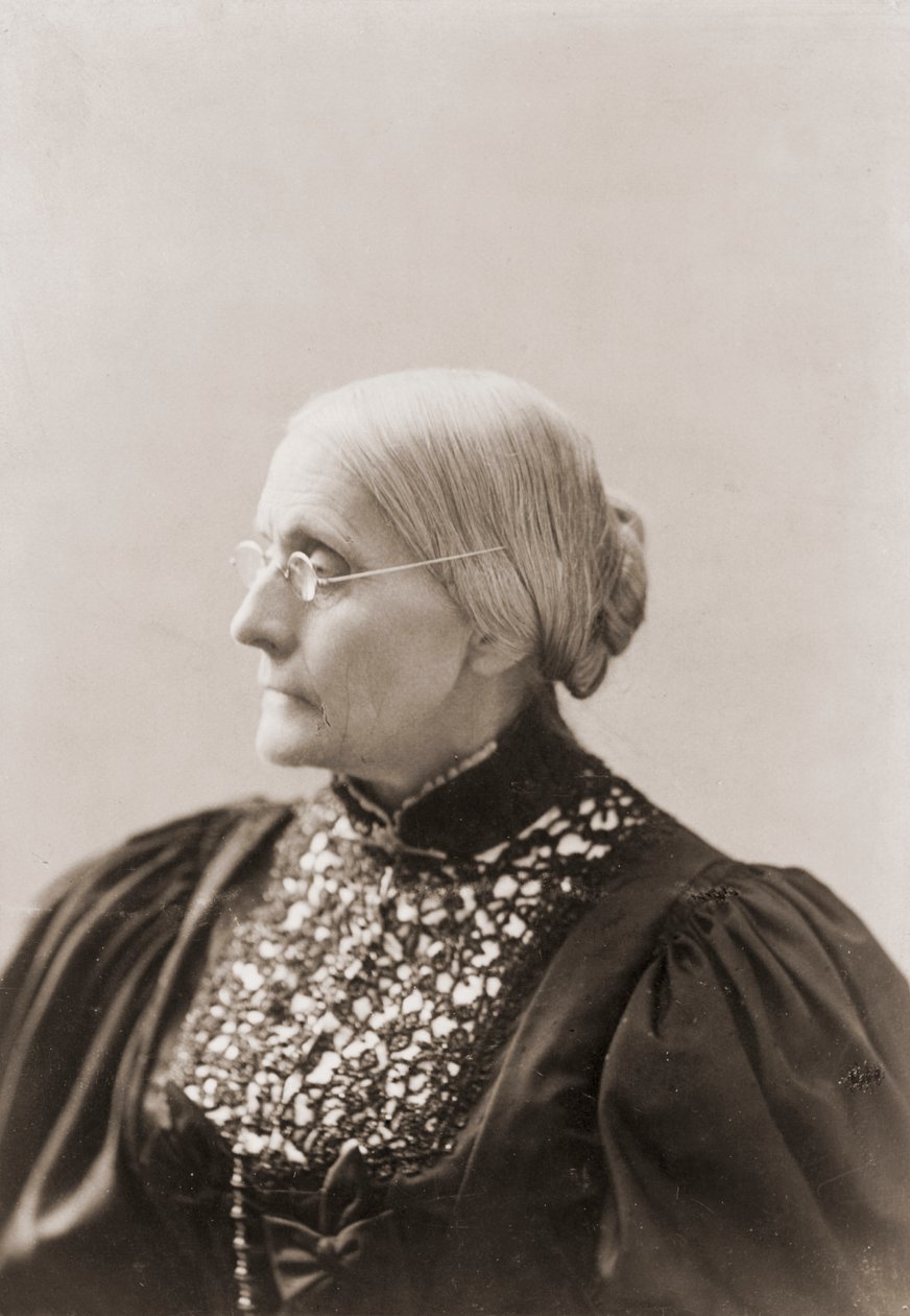 Profile Portrait of Susan B. Anthony Near the End of Her Life by L. Condon