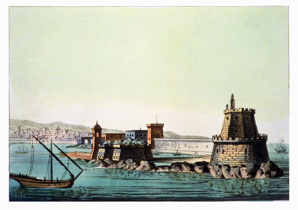 The Harbour and Mole at Algiers, plate 69 from 