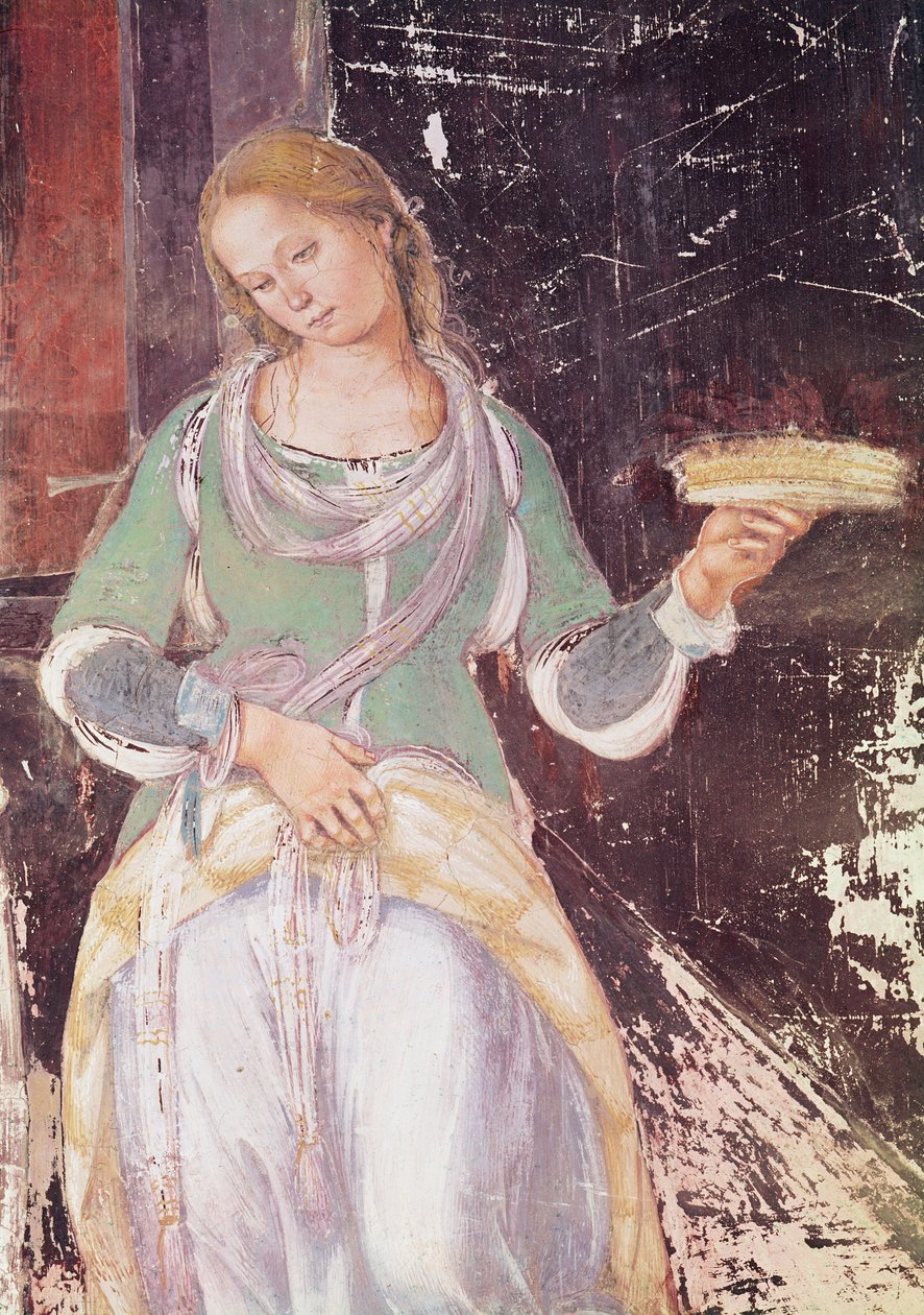 Servant Holding a Basket (detail) by L. and Sodoma, G. Signorelli