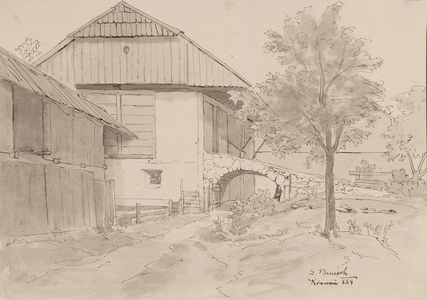 Kranjska Gora - Farm Building by Ladislav Benesch