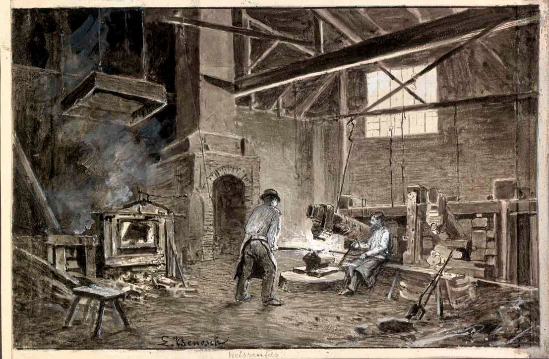 View of the Foundry in Bela Pec by Ladislav Benesch