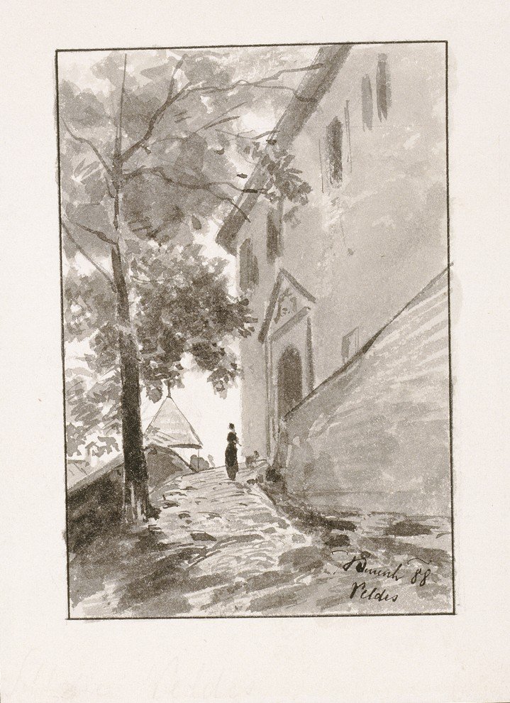 Upper Entrance to Bled Castle by Ladislav Benesch