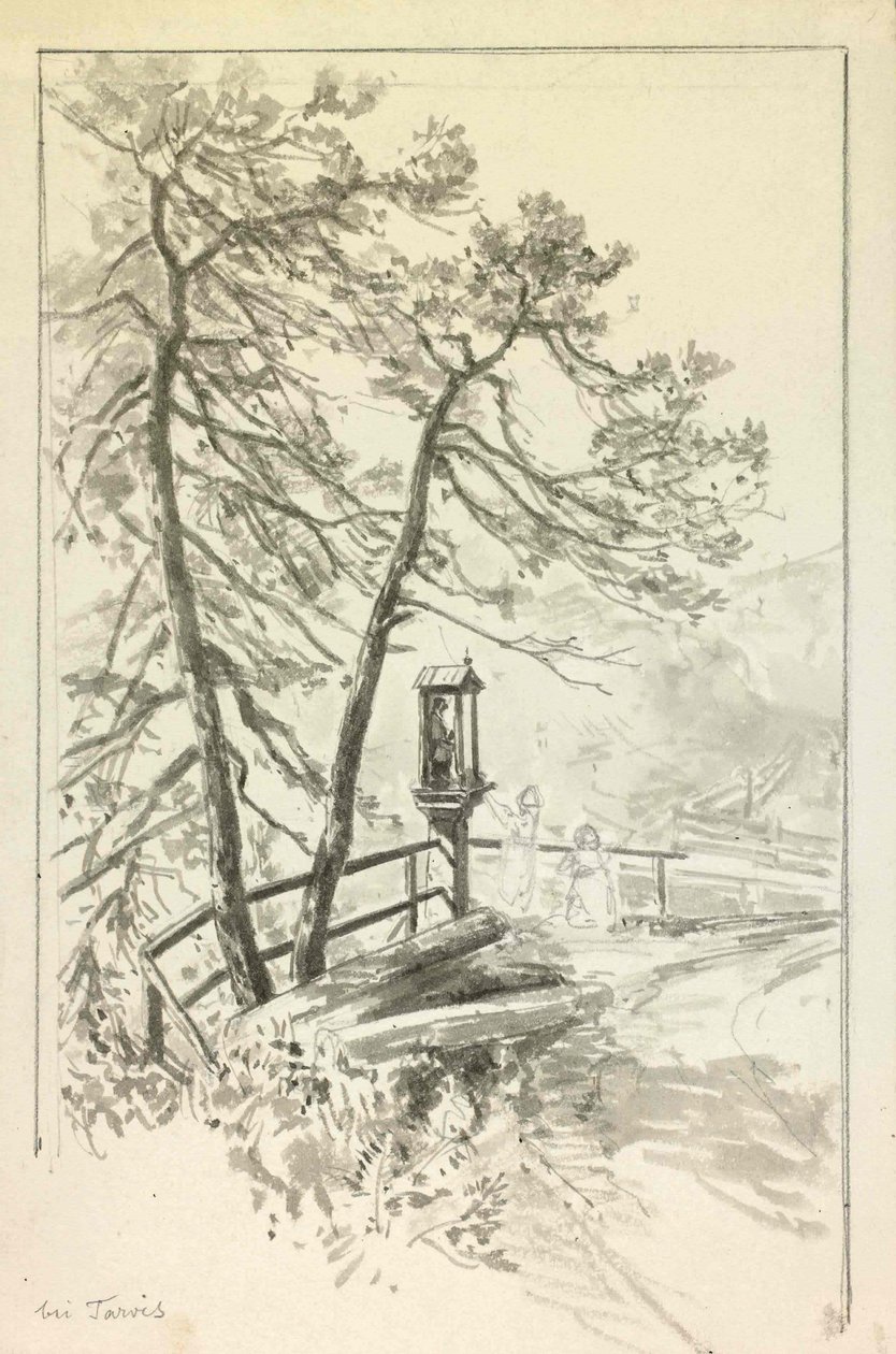 Sign by the Road in Trbizn by Ladislav Benesch