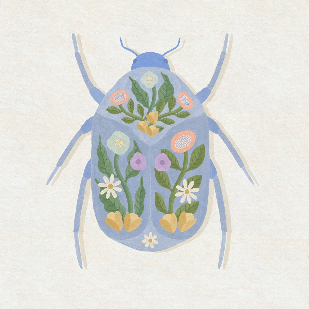 Spring Blooms Beetle, 2023 by Lady Ann de Borja