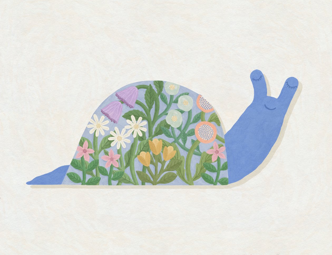 Spring Blooms Snail, 2023 by Lady Ann de Borja
