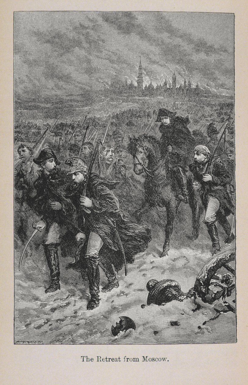 Retreat from Moscow, illustration from 