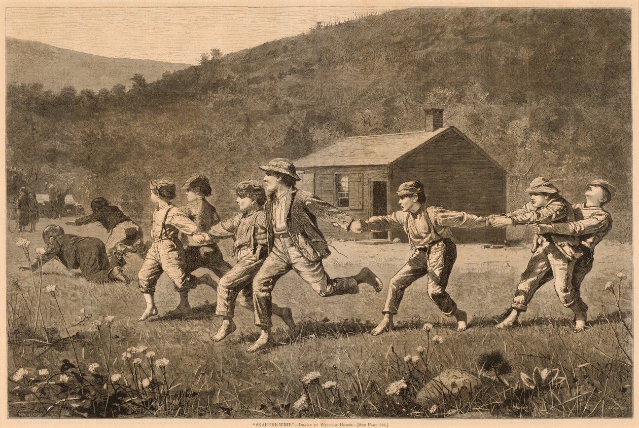 Snap-the-Whip by Lagarde after Winslow Homer
