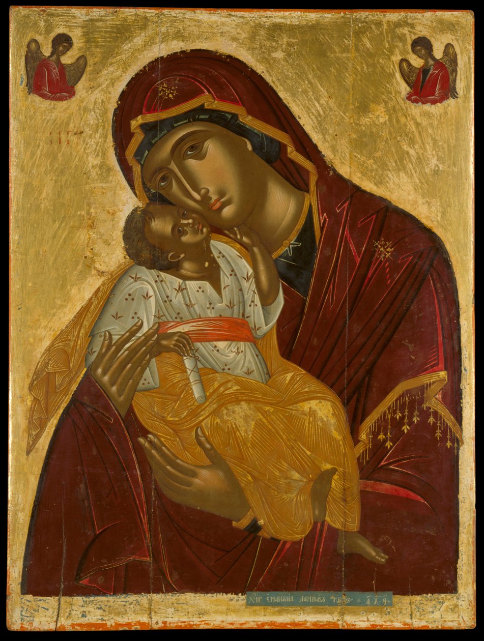 The Virgin of Tenderness by Lambardos Emmanuel
