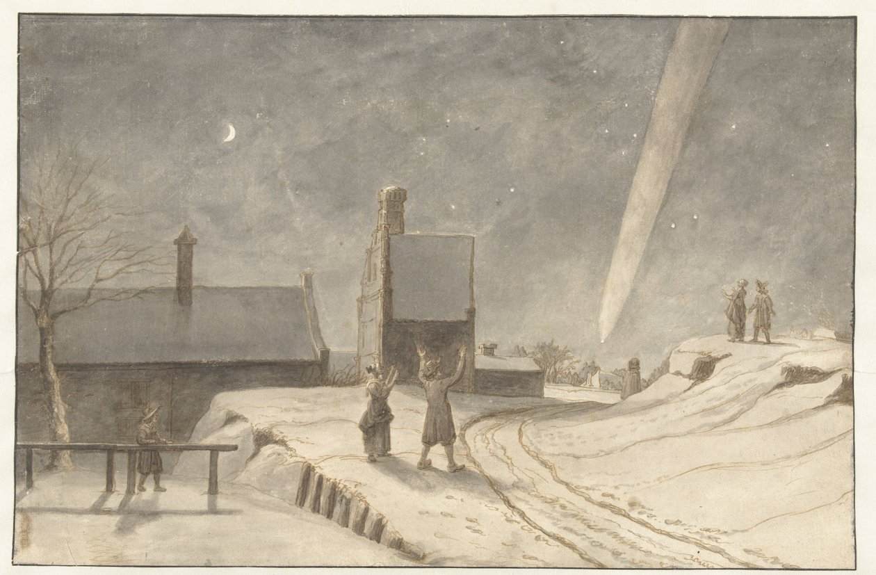 Falling Star above Alkmaar by Lambert Doomer